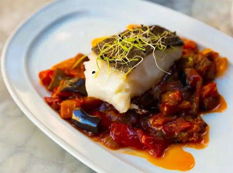 Fish meal on a plate