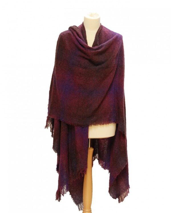 Celtic Wool Ruana wild Berry check 89A.jpg
