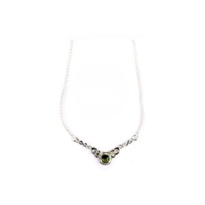 Connemara Marble Stone Set Silver Celtic Necklace.jpg