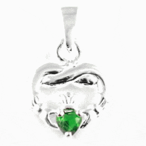 Emerald Claddagh Pendant.gif