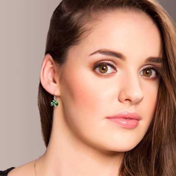 Silver Green Shamrock Earrings SE2006.jpg