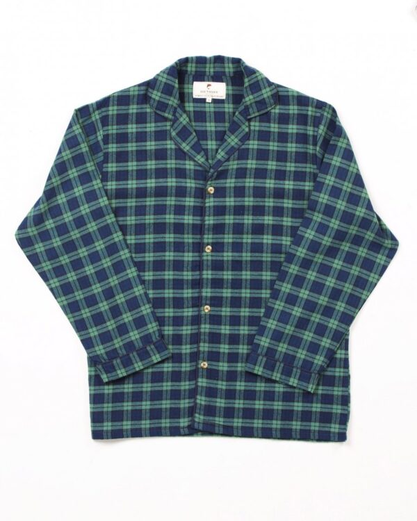 Womens Green Tartan Flannel Pajamas LV6 2.jpg